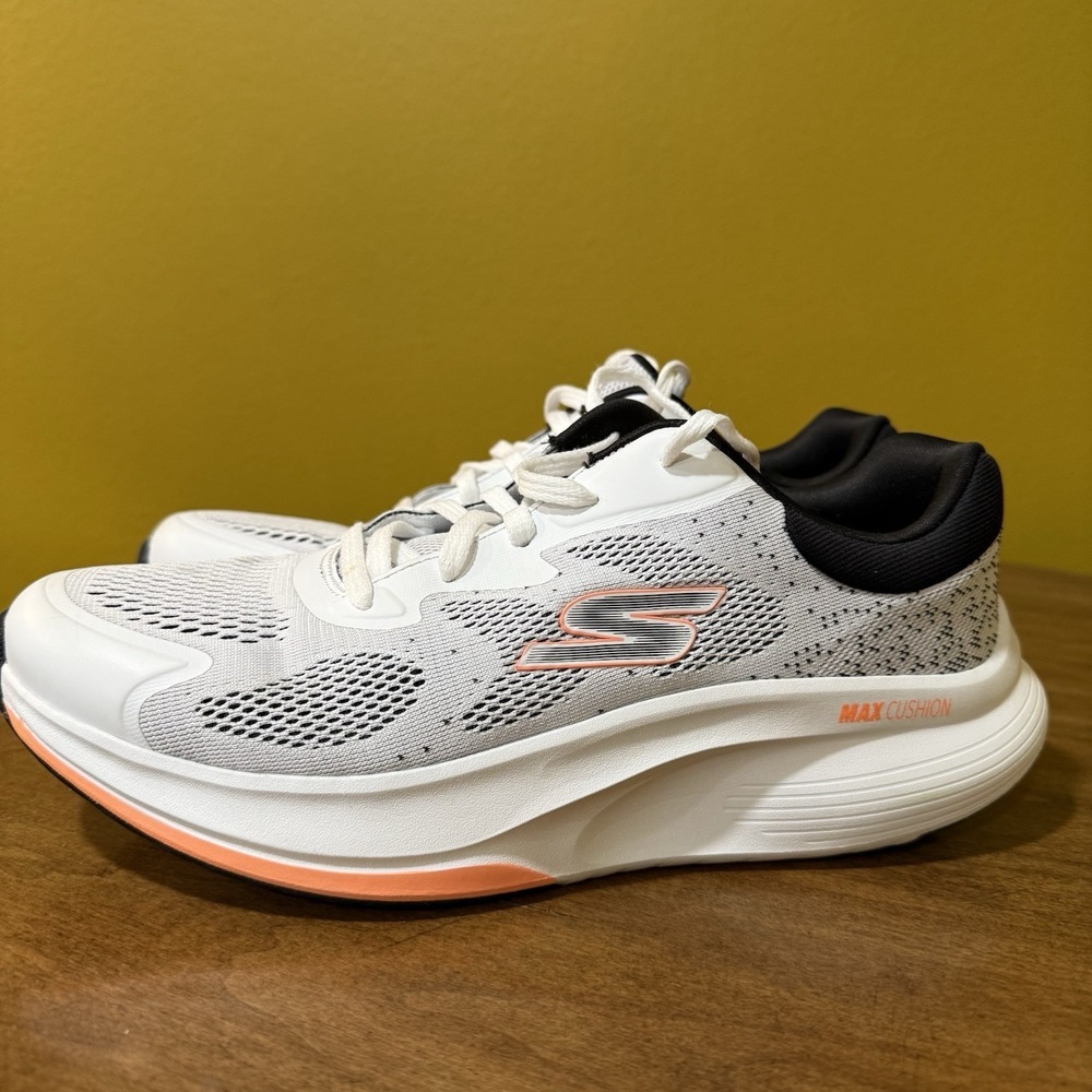 Skechers GO WALK MAX WALKER- VEA 125053 Women's Size 10 White Black Orange - Picture 5 of 11